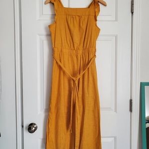 Mustard Linen Dress